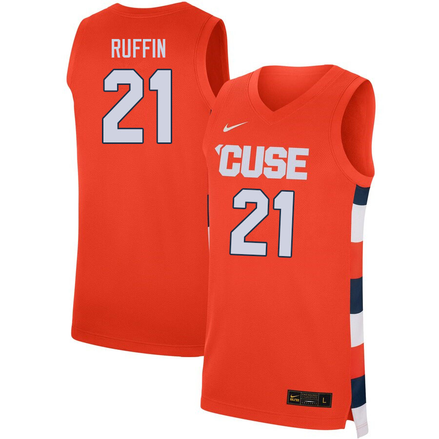 Men #21 Niko Ruffin Syracuse Orange College 2022-23 Stitched Basketball Jerseys Sale-Orange